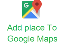 Add place to Google maps