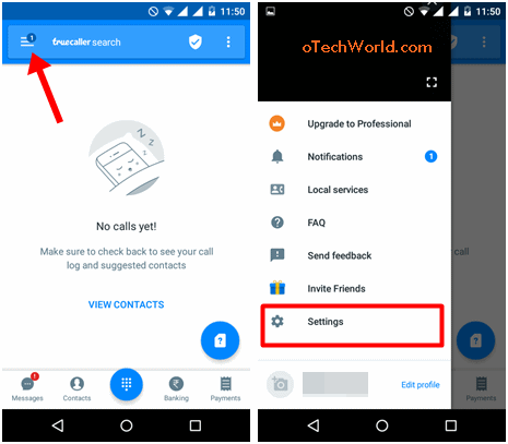 Open Truecaller Settings