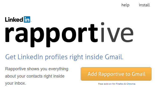 rapportive addon