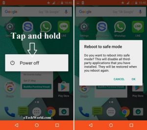 how do i restart my android phone in safe mode