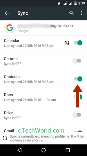 contacts sync Transfer Contacts And Save For Future Use In Android