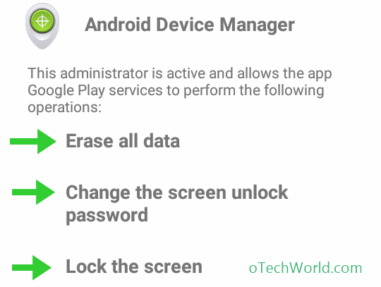 Enable Android Device Manager