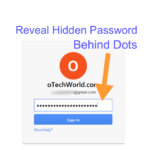 How To See Hidden Password Behind Dots In Browser - oTechWorld