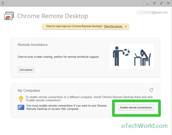 enable remote connections to Control Your PC From Android Phone
