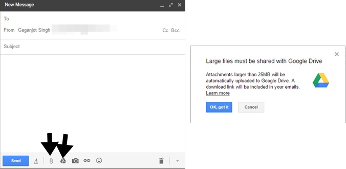 email large video files gmail