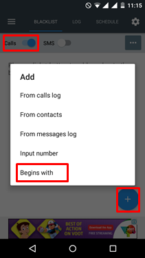 Choose the Begin with option