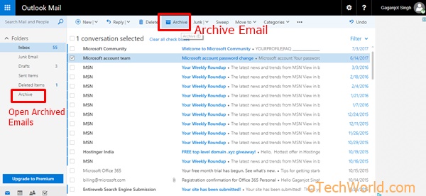 where to find the archive folder in gmail