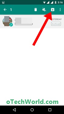 how to find archived messages on whatsapp Tap on the Unarchive icon