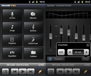 Winamp управление с android