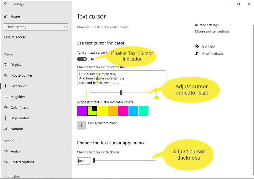 How To Change Mouse Pointer / Text Cursor In Windows 10 - oTechWorld