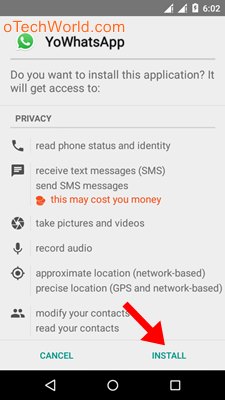 Install YoWhatsApp on Android Phone