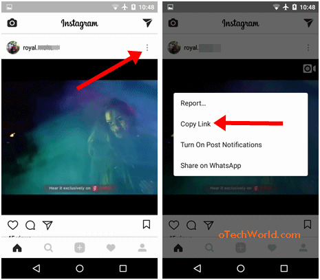 copy link download instagram videos