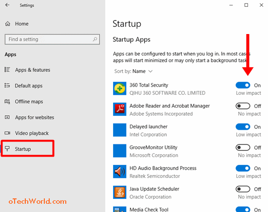 windows 10 stop a program from running at startup