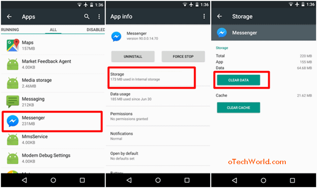 facebook messenger app settings android
