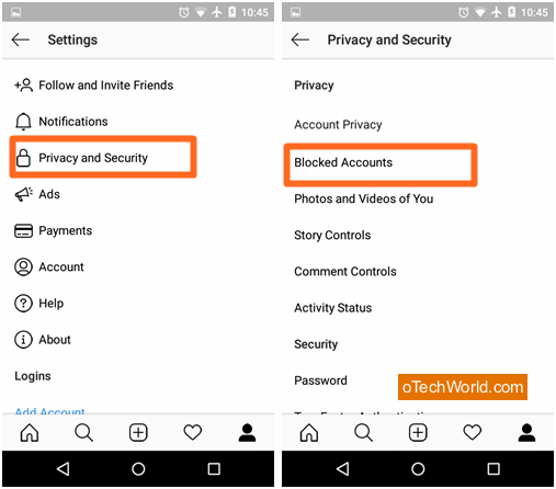 How To Unblock Someone On Instagram - oTechWorld
