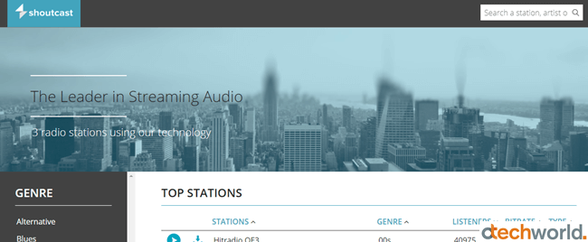 shoutcast most popular music websites