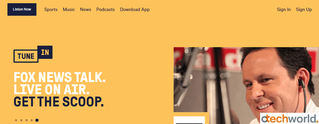 tunein Music Websites