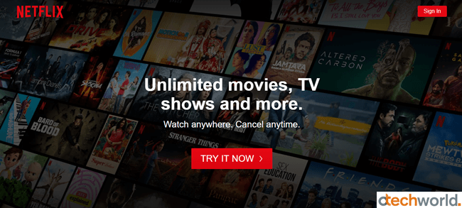 Netflix video streaming service