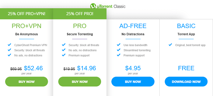 uTorrent Ad-Free Versions to remove ads