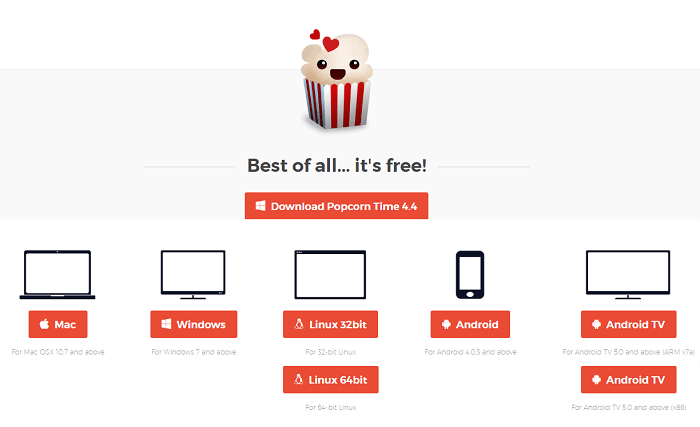 Popcorn Time - Best Showbox alternative