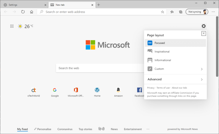 How to Change Homepage on Microsoft Edge - oTechWorld