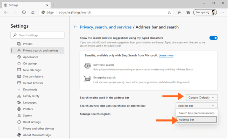 how-to-change-search-engine-on-microsoft-edge-otechworld