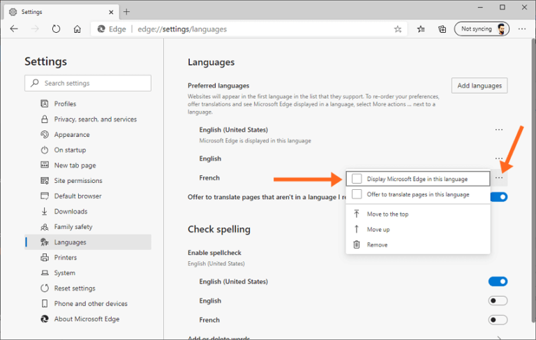 How to Change Language in Microsoft Edge - oTechWorld