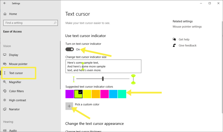 how to change cursor color in autocad