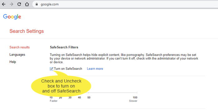 How to Turn On and Off Google Safe Search - oTechWorld