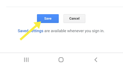 Tap on save to enable safesearch