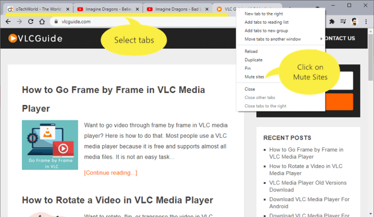 How to Mute Tabs in Google Chrome - oTechWorld