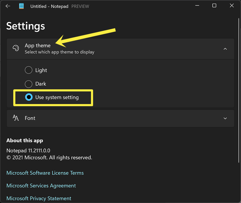 How to Enable Dark Theme for Notepad in Windows 11 - oTechWorld