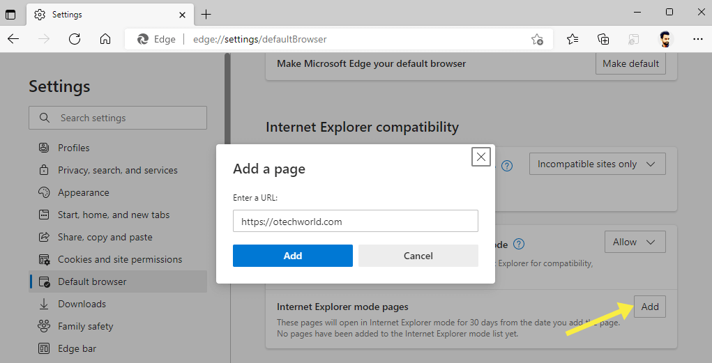 How To Enable And Use Internet Explorer Mode In Edge OTechWorld How To Enable And Use Internet Explorer Mode In Edge OTechWorld