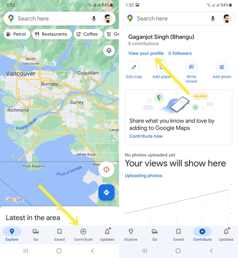how to view my google reviews on iphone