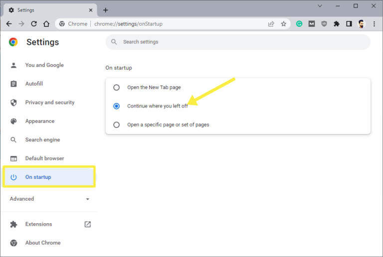 How To Restart Chrome Without Losing Tabs - OTechWorld