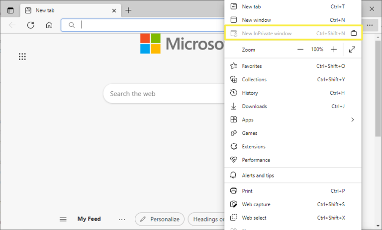 How to Disable InPrivate Browsing in Microsoft Edge - oTechWorld