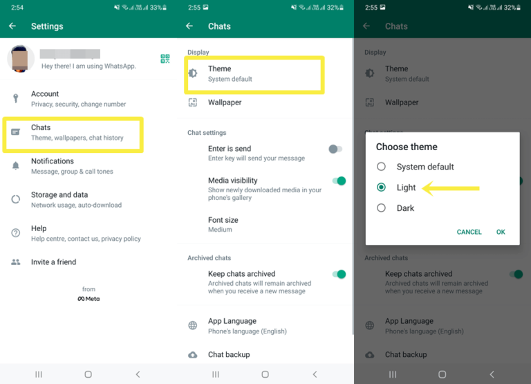 How to Set WhatsApp Pink Theme in official App - oTechWorld