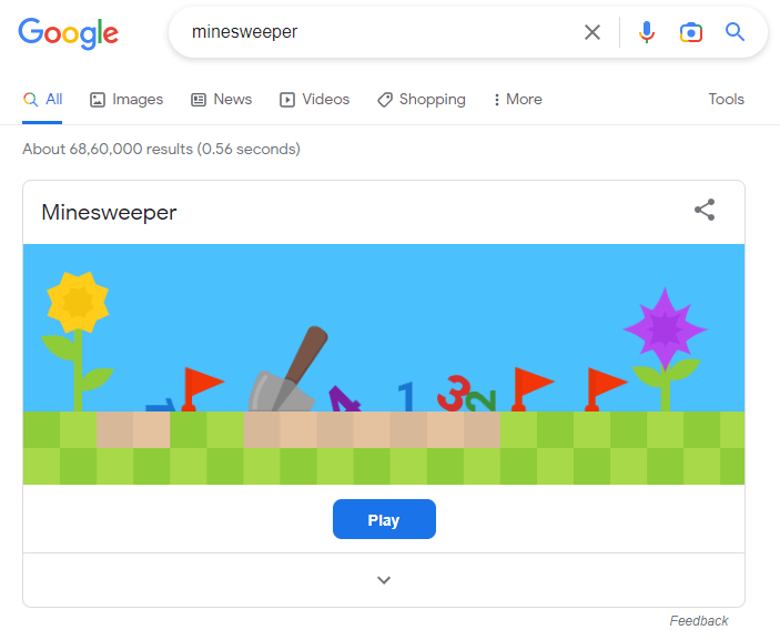 Google Snake Minesweeper Mode TAS 