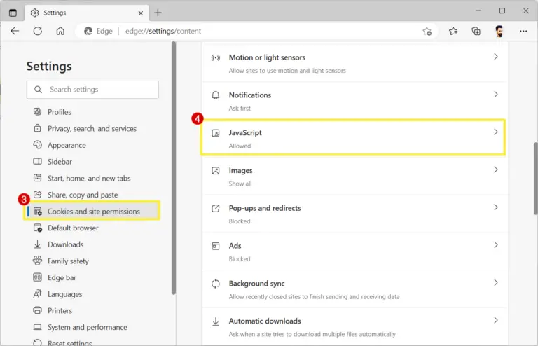 How to Disable and Enable JavaScript in Edge Browser - oTechWorld