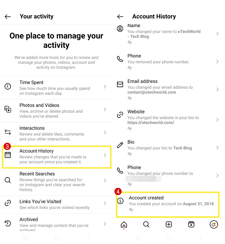 How To Find Instagram Account Creation Date OTechWorld