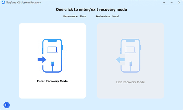 Enter Exit Recovery Mode