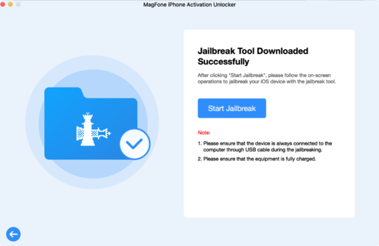 Click on Start Jailbreak button