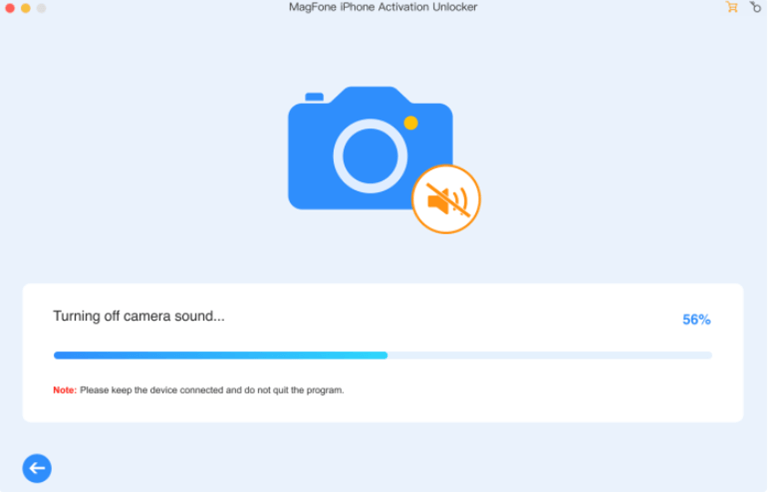 Finish removing the camera sound