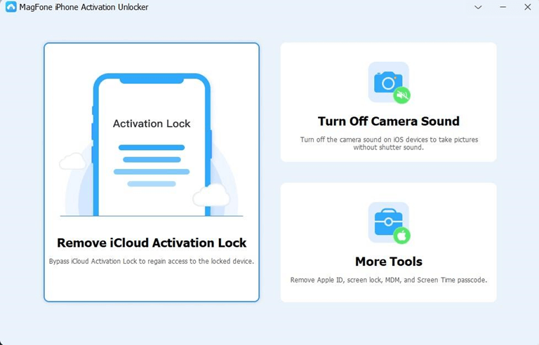 Select Remove iCloud Activation Lock option