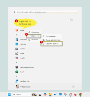 File Pointer App Windows How to Pin Apps on Desktop in Windows 11 - oTechWorld