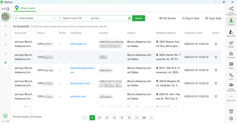 Leads Mining, One-click to get many leads