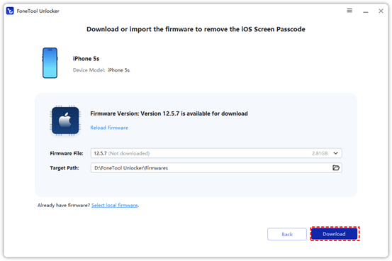 Download Firmware from Fonetool Unlocker