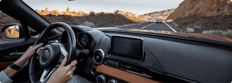 Car driving with steering pic