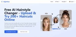 RightHair Try Hairstyles, Analyze Your Face & Transform Your Look Online