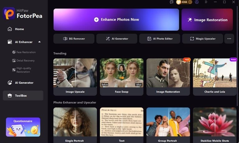 Core Features and AI-Powered Magic of FotorPea
